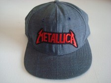 METALLICA PLAID USA MADE    00S GOLF BEACH SNAPBACK HAT CAP VINTAGE R3