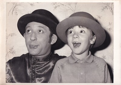 Original Pressefoto Komiker Freddie Davis Mr Parrot Face & Son 19.1.1970