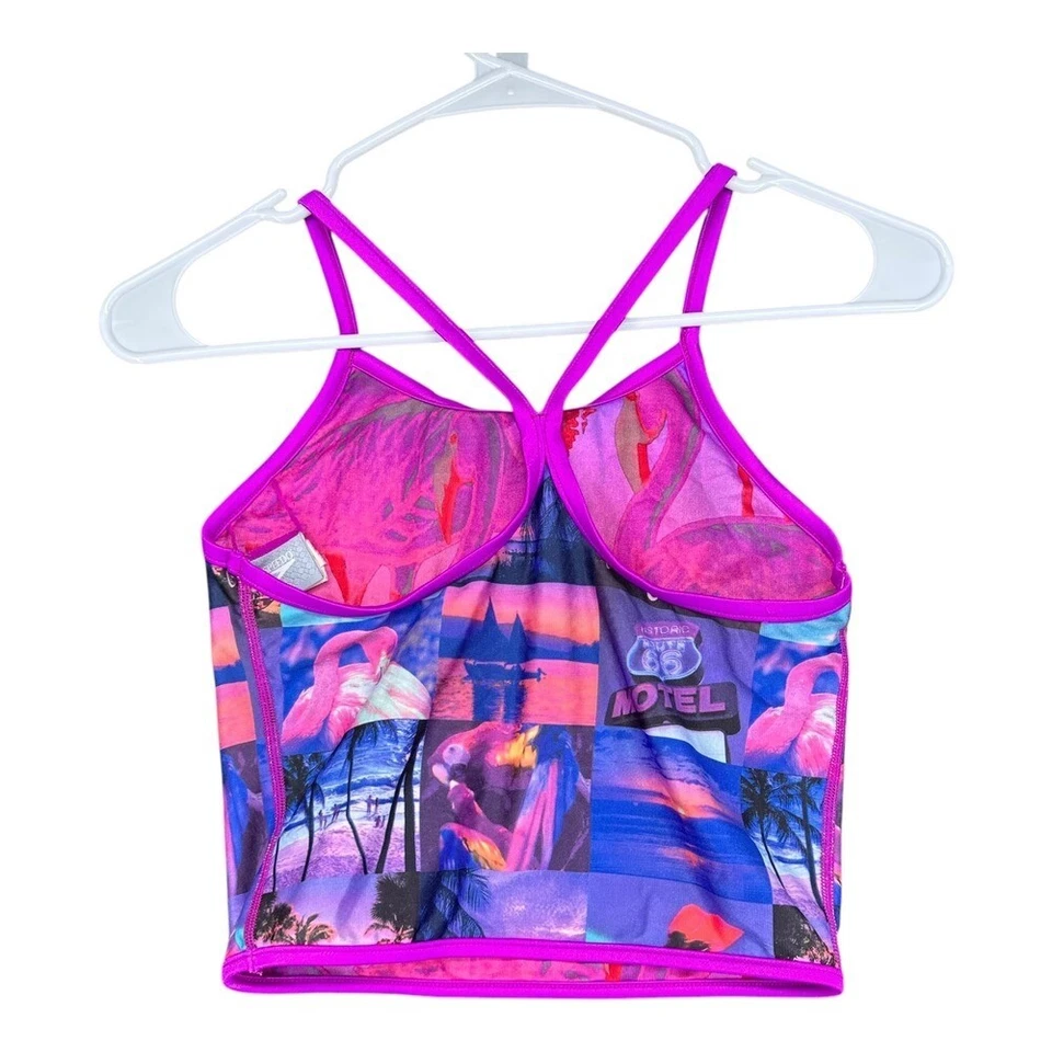 Speedo Women's Girl's Kids Swim Top Graphic Print Swim Pool Beach - Image 2 of 4