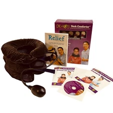 Dr-HO’s Neck Comforter Traction Device w/ CD Manual & Book for Neck Pain Relief