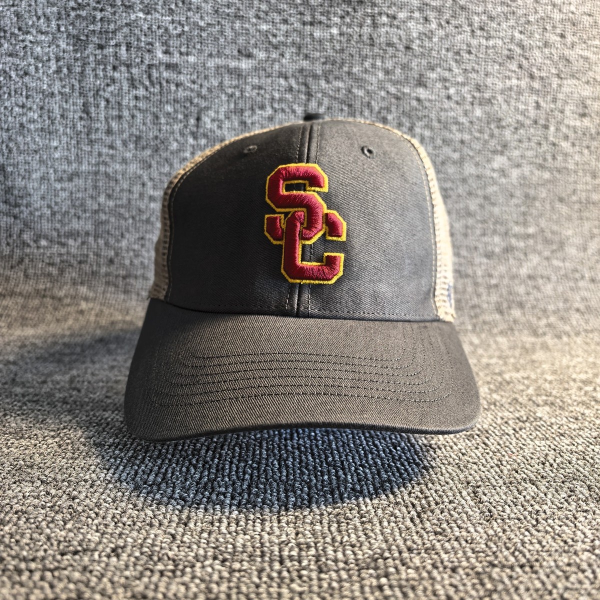 '47 Brand USC Trojans NCAA Gray Trucker Snapback Hat