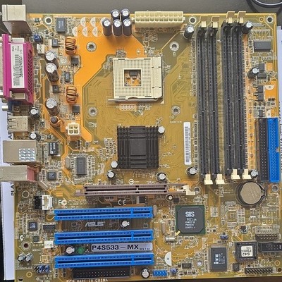 ASUS P4S533-MX ATX Motherboard Socket 478 Intel DDR1 PCI AGP Audio/Video