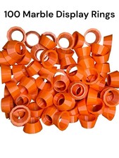 100 Orange Display Stands for 5/8 to 1 Shooter Marbles - Lot 9900