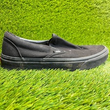 Scarpe da ginnastica Vans Classic slip-on da uomo taglia 9 nere sportive skate passeggio