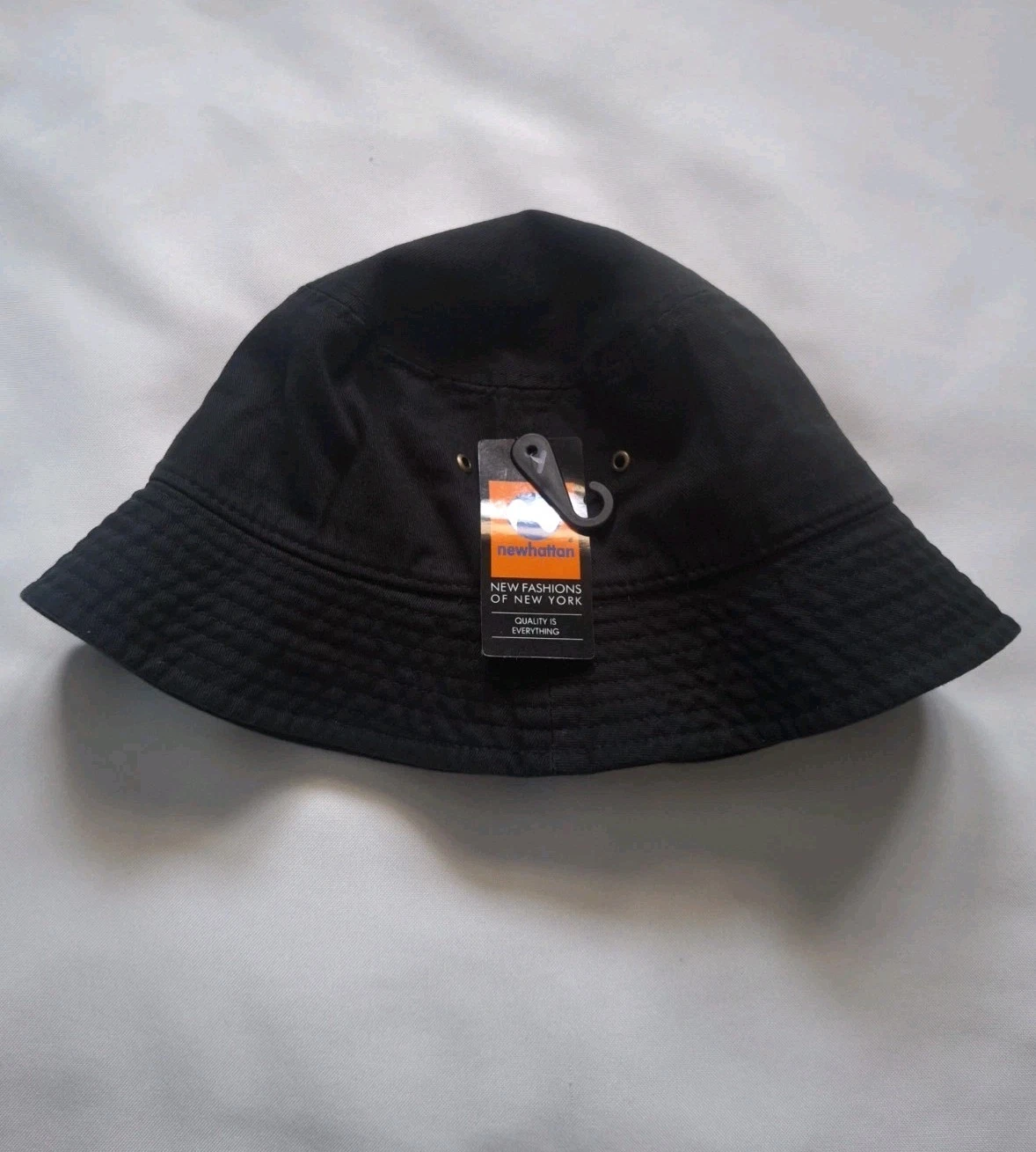 Newhattan Bucket Hat New Fashions Of NY Black Size S/M Men Women Unisex Fishing