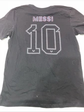 Adidas Inter Miami Messi Soccer MLS Jersey T Shirt Youth Size XL Black and Pink