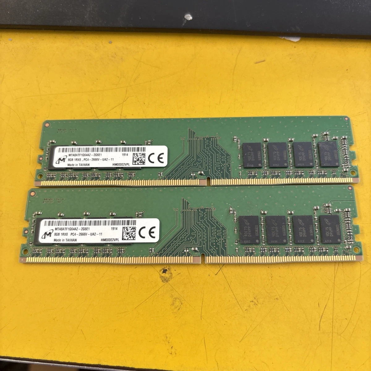 Micron DDR4 SDRAM 8 GB Capacity per Module RAM 2 Modules for sale