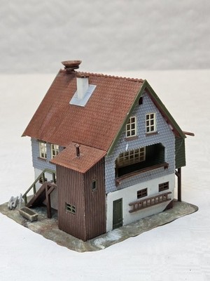 FALLER B-280 H0 HAUS MIT STORCHENNEST fertig gebaut SAMMLER VINTAGE MODELLBAHN 