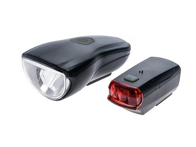 Xerfira Fahrrad Beleuchtungs Set DUO LUX 3.0 LED 40 Lux Front Rücklicht