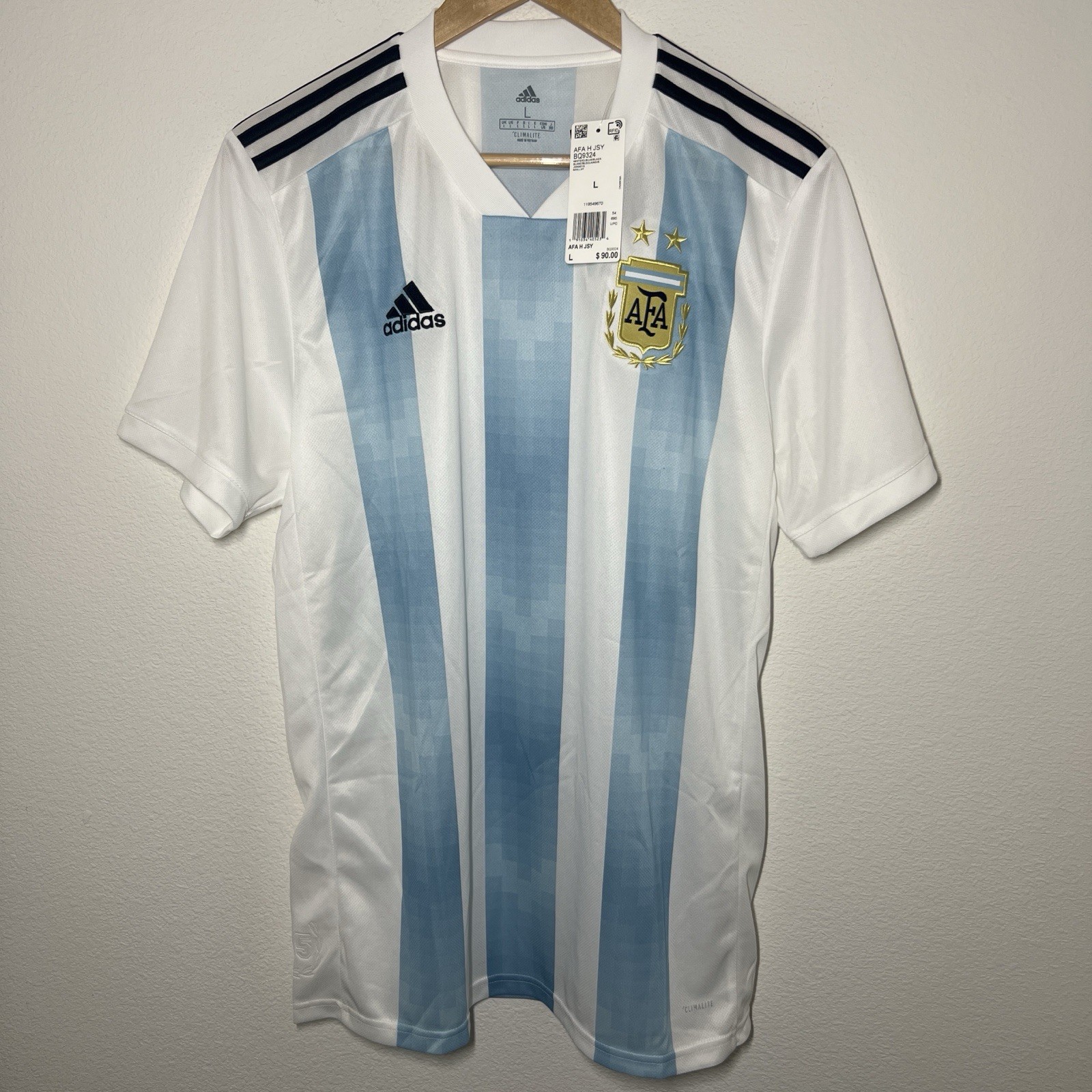 Argentina 2018 World Cup Home Jersey | BRAND NEW Vintage Soccer L