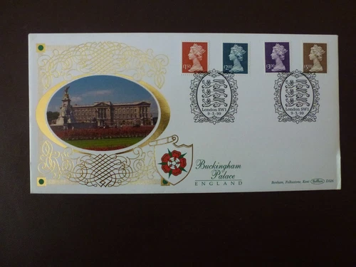 Gb definitive cover   9th March 1999  Hi Value Benham Silk