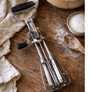 Vintage EKCO Hand Crank Egg Beater Pat. Pending USA Stainless Steel 12"