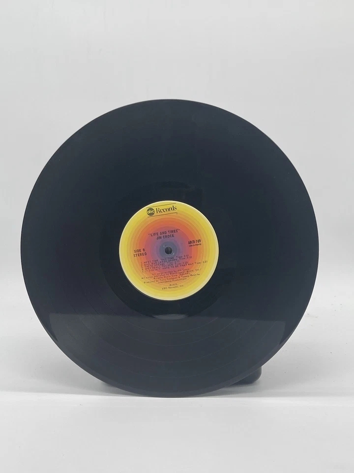 ДЖИМ КРОЧЕ ЖИЗНЬ И ВРЕМЕНА 12» LP VG + ВИНИЛОВАЯ ПЛАСТИНКА ВОРОТА ABC 1973 - Изображение 4 из 4