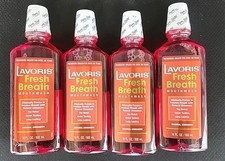 4 - Lavoris Fresh Breath Mouthwash Original Cinnamon  16.9 oz 500 ml 4 Pack