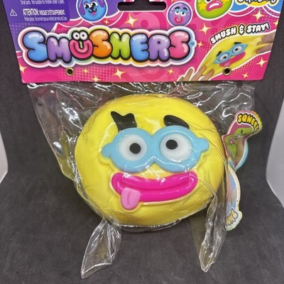 Orb Curiosities Smushers Smush Face Squishy - Yellow Glasses 100% Authentic