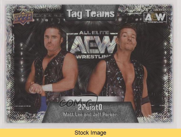 2022 AEW All Elite Wrestling Tag Teams Pyro Jeff Parker Matt Lee Patch READ 1no3