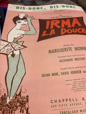 DIS-DONC, DIS-DONC  Irma La Douce Musical  Sheet Music David Merrick 1956 1958