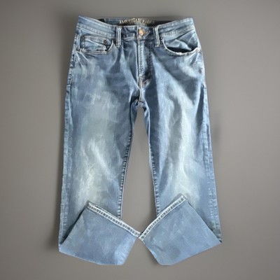 Vintage Y2K American Eagle Extreme Flex Jeans 31x30 Slim Straight Grunge, Denim