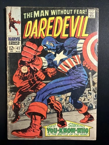 Daredevil #43 1968 Silver Age 1st Print Vintage Marvel Comics Good *A3
