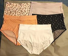 5 Pack GLORIA VANDERBILT Medium Size Microfiber Panties NWOT