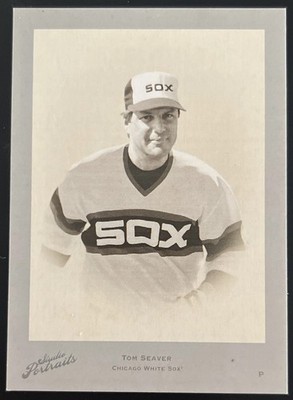 2005 Donruss Studio - Portraits Throwback Threads Tom Seaver #SP-41 Blue #23/30