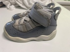 Nike Air Jordan Wolf 6 Rings Toddler Size 6C Cool Grey white 323420-015