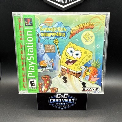 THQ SpongeBob SquarePants: SuperSponge PlayStation 1 Action E Manual Included