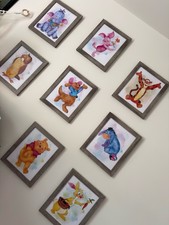 Winnie the Pooh Framed Prints 10x12 8 Lot