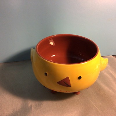 Hallmark Inspirations Spring Easter Chick Footed Candy Serving Dish Bowl Planter