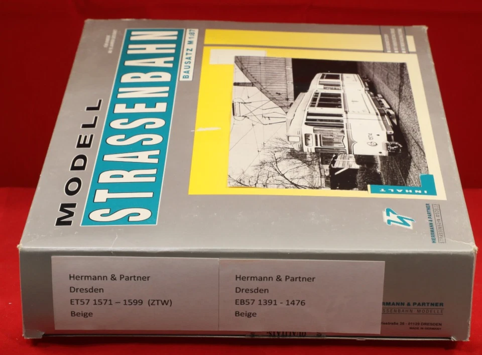 Modellstrassenbahn Bausatz H0 1:87 Herrmann & Partner ET 57 und EB 57 - Bild 3 von 3