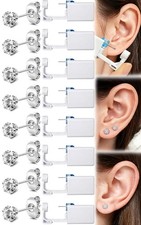 24 Pcs Ear Piercing Kit Disposable Self Piercing Gun with CZ Studs  Cleaning Pa