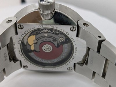 Oris Williams F1 733 7560 4114 Automatic Skeleton Dial Date Steel Watch