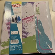 NEW Mead The Original Trapper Keeper Binder Retro Portfolios 1" Metal Ring