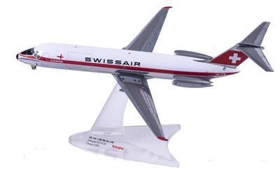 1:200 Herpa Swissair Cargo  Douglas DC-9-30F   Airplane Diecast Plane Model