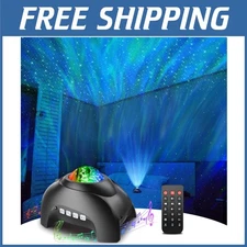 LED Aurora Galaxy Projector - Bluetooth Speaker, White Noise