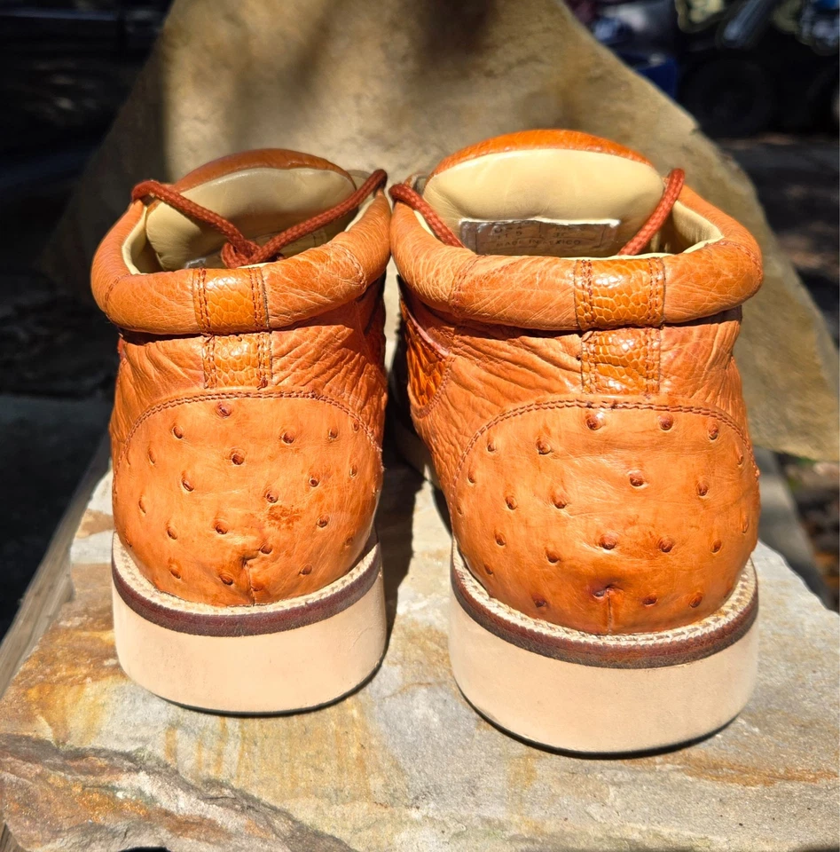 Hombres Los Altos El Generals 100 Grand Avestruz Caimán Caimán Informal Bota Zapato 12 Foto 4 de 4