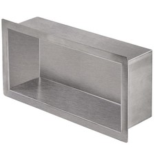 Shower Niche 304 Stainless Steel, Recessed Shower Shelf, 30 x 15 cm