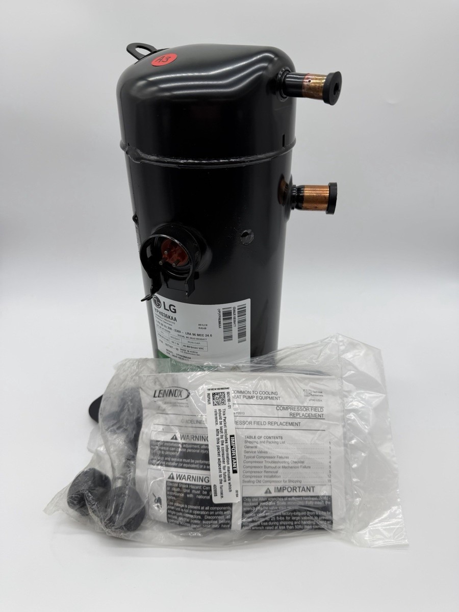 LG YPH036KAA Compressor R454B 3.5 Ton 1 PH 208-230V 27U21 Lennox