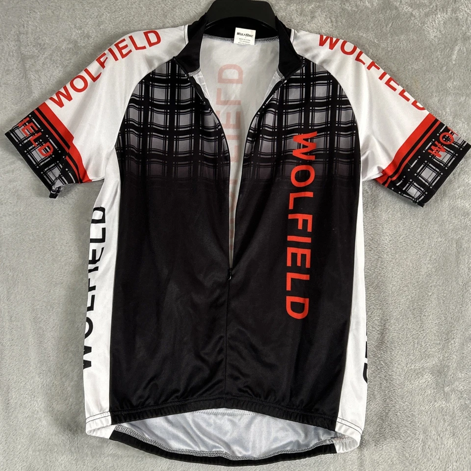 Wolfield Cycling 3/4 Zip Jersey With Matching Cycling Shorts Men's Medium Black - Image 3 of 4