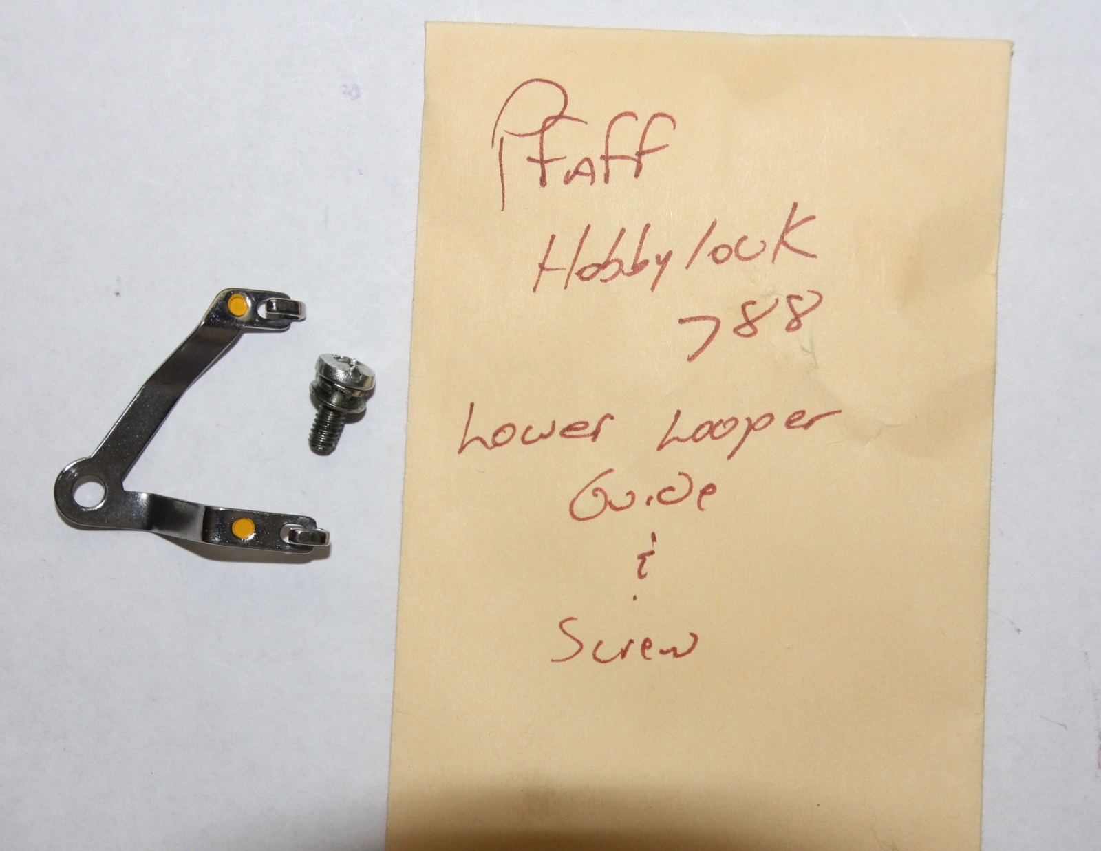 Pfaff Hobbylock 788 LOWER LOOPER GUIDE & SCREW FOR PFAFF Sergers eBay