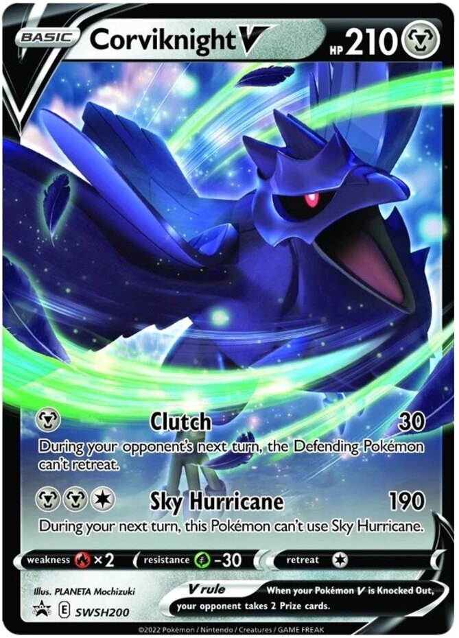 1x Corviknight V - SWSH200 - SWSH Black Star Promos NM-Mint Pokemon SWSH Black S
