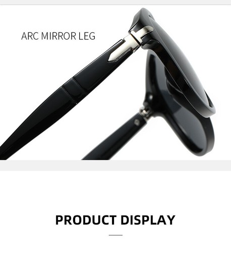 Pilot Polarized Sunglasses Men Driving Fishing Outdoor Beach Oval UV400 Shades - Imagen 12 de 25