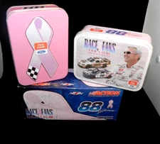 2 Ford Race for a Cure #88 Dale Jarrett Diecast Tins & Action 1/32 Diecast