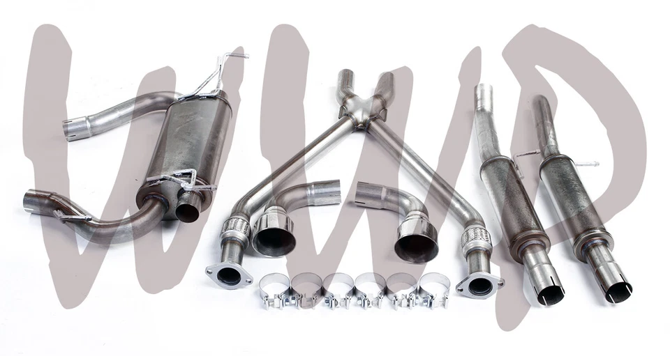 Sistema de silenciador de escape CatBack de acero inoxidable para 09-20 Nissan 370Z 3,7 L VQ37 Foto 3 de 3