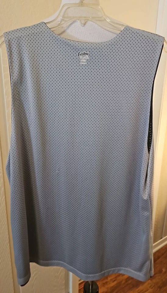 Eastbay Athletics Negro Gris Reversible Hombre L Camiseta Sin Mangas Nylon Foto 2 de 4