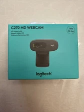 Logitech C270 Web Camera 720P 30 FPS (960-000694) HD Video Calls New In Box
