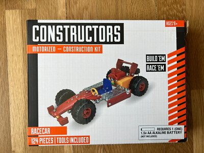 Constructors Motorized Race Car Construction Kit Building Toy, tools included
