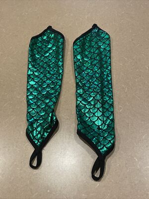 S Mermaid Gloves Fish Scale Long Arm Sleeves Costume Accessory Halloween Little
