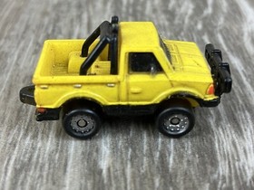 Micro Machines Datsun Truck Yellow Galoob 1986