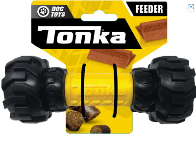Tonka Axle Tread Dog Toy with Interactive Feeder Lightweight Durable